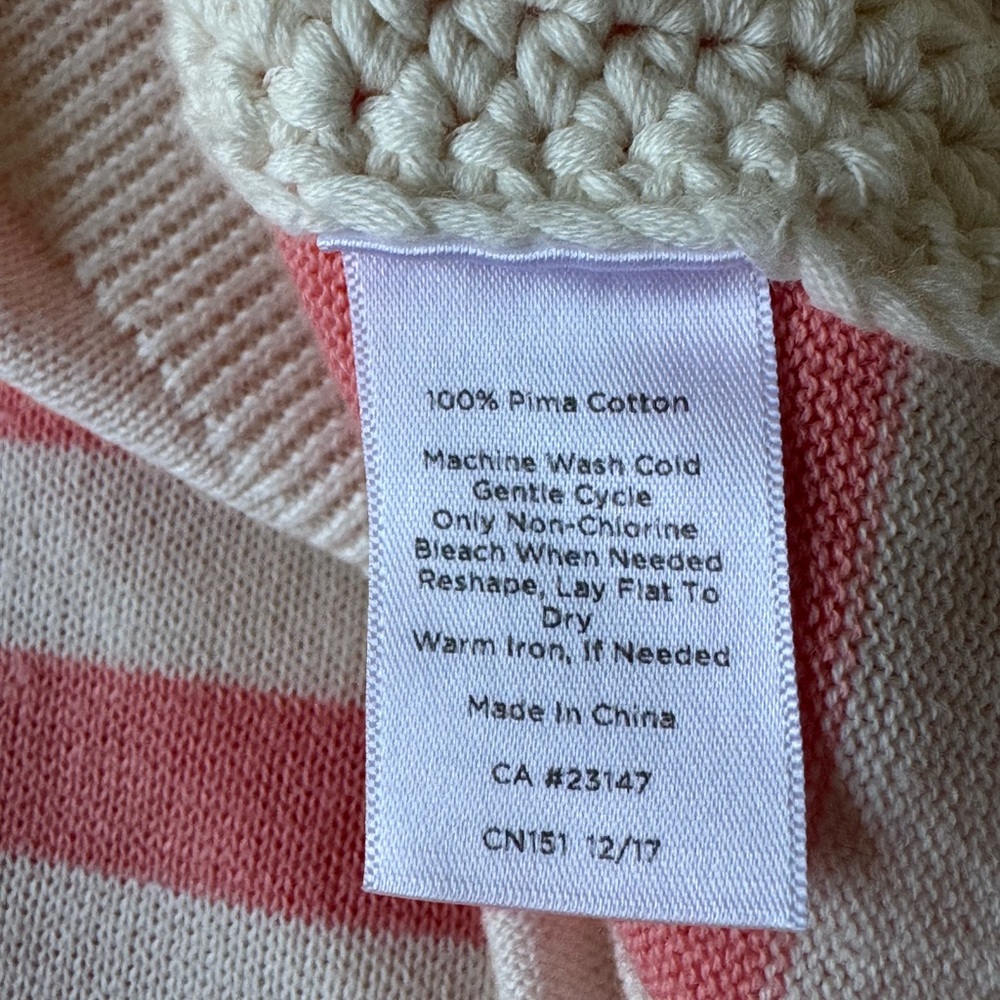 🔻$10 Talbots Striped Cotton Sweater - Picture 5 of 5